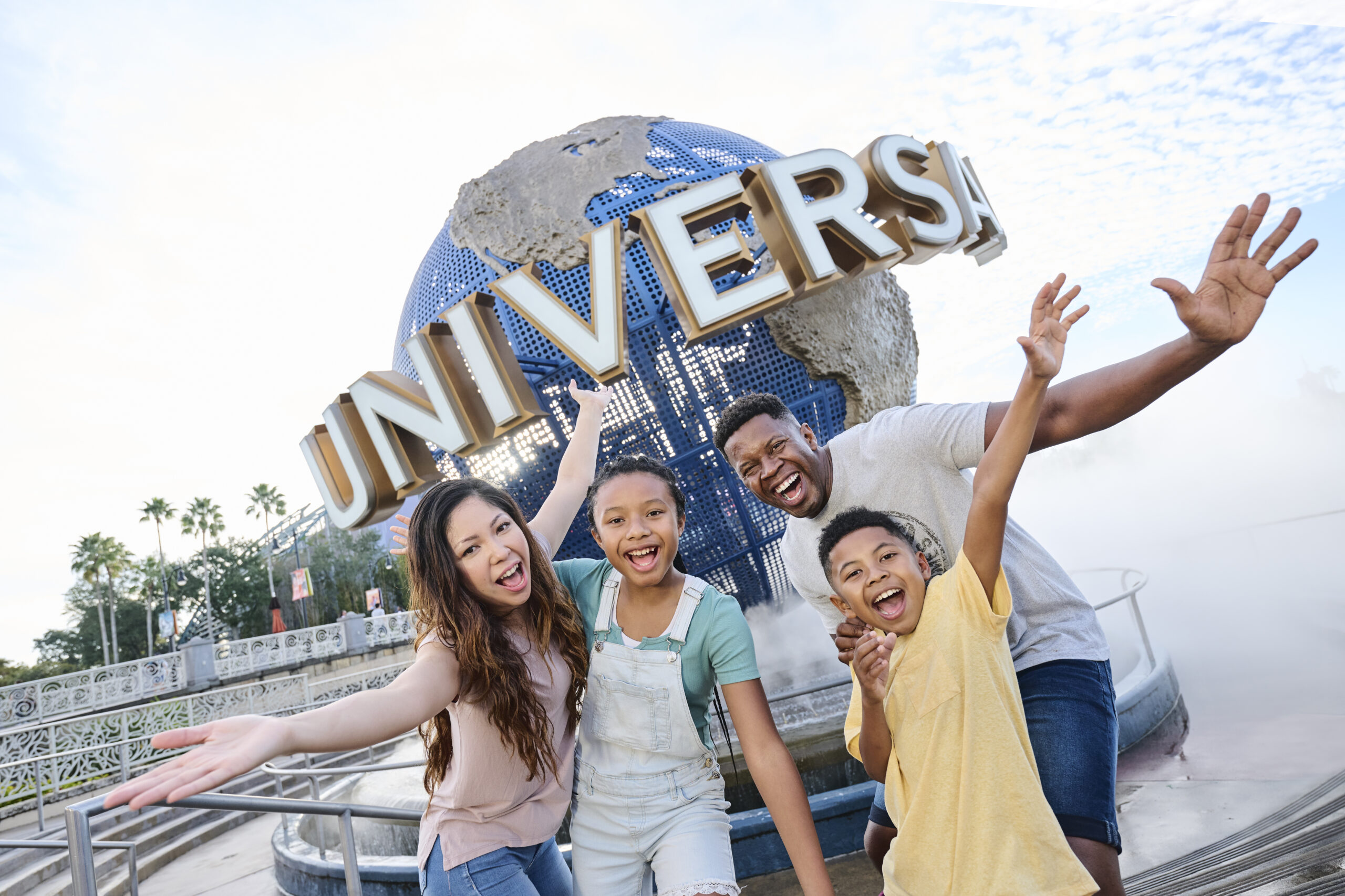 Família no Universal Studios